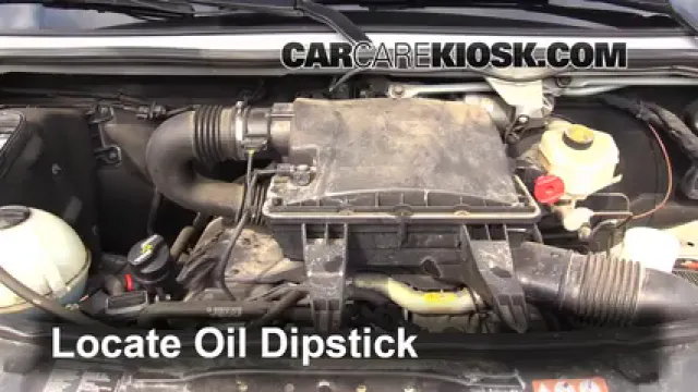 2008 Dodge Sprinter 2500 3.0L V6 Turbo Diesel Standard Passenger Van Oil Check Oil Level